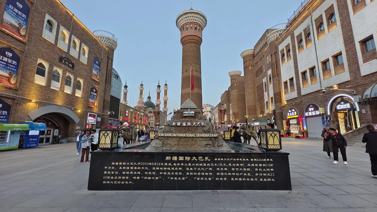 Street in Kashgar, the end point of the 1,453 km corridor
