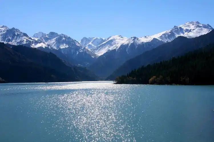 Tianchi Heavenly Lake near Urumqi, an easy first stop whether you arrive by train or plane